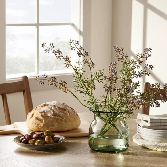 Hearth & Hand Magnolia 5" Green Glass Decorative Flared Bouquet Vase Sm - Target - Picture 2 of 5